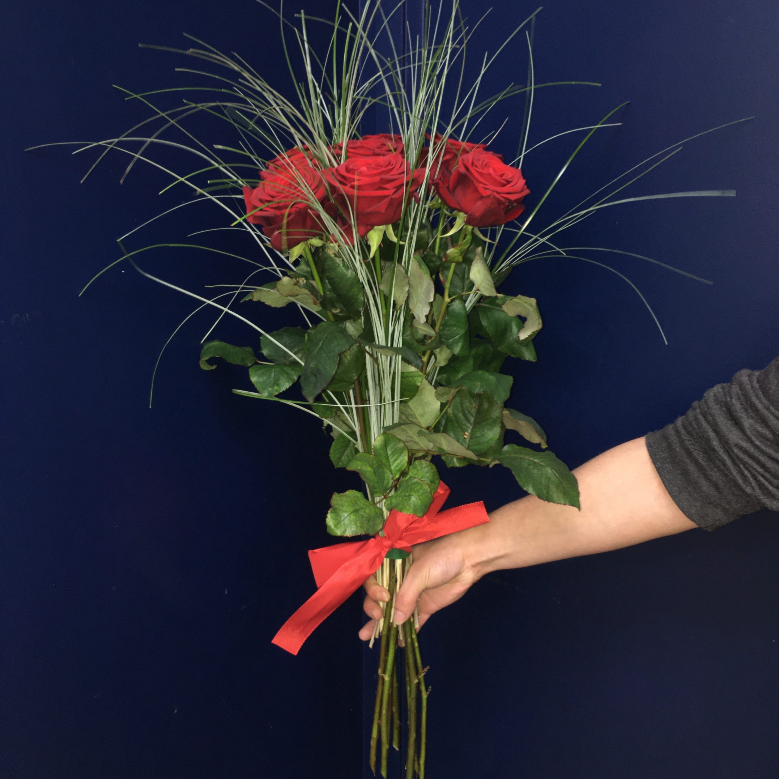 Bouquet de grandes roses rouges – MONCEAU FLEURS MONTPELLIER