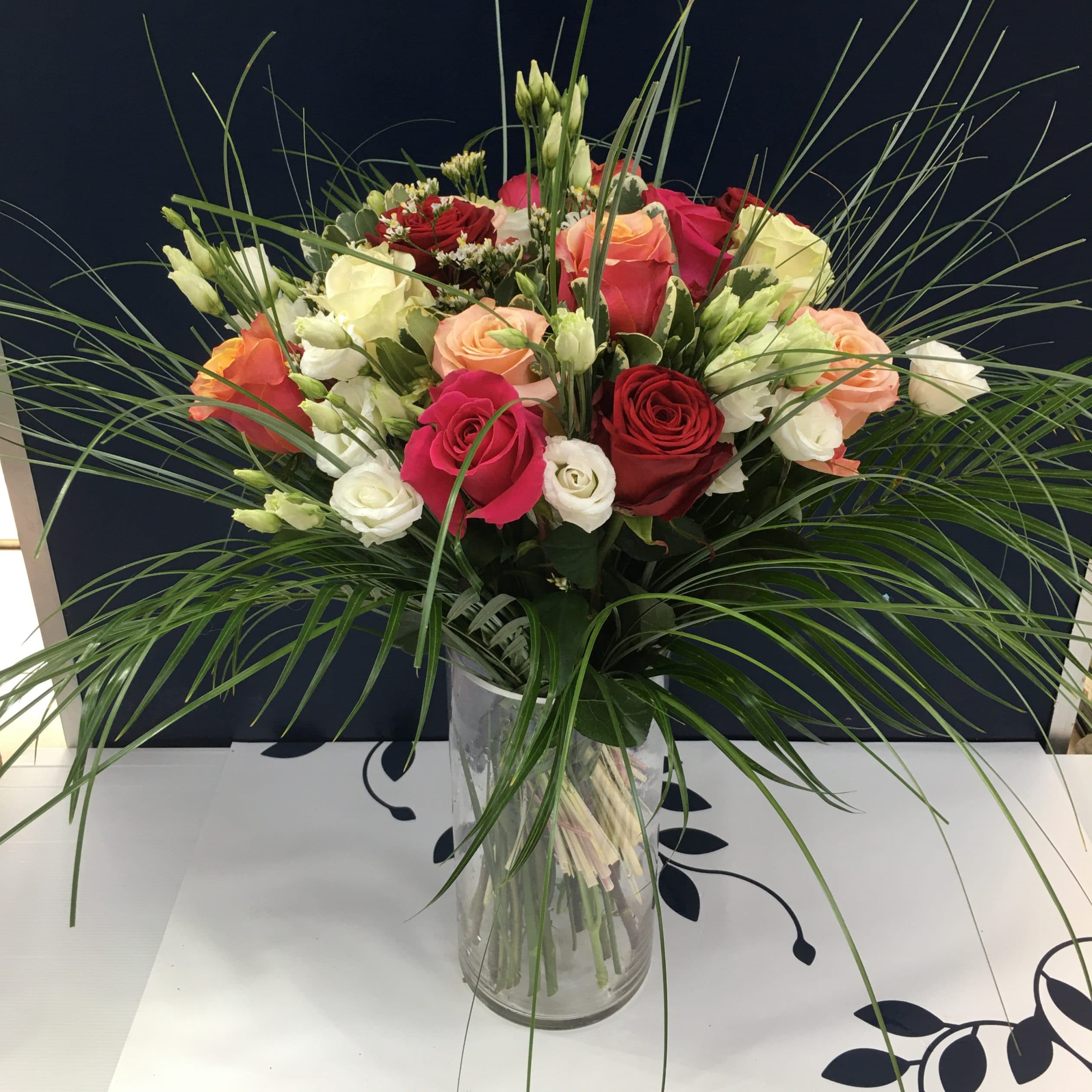 Bouquet Rose Galant – MONCEAU FLEURS MONTPELLIER
